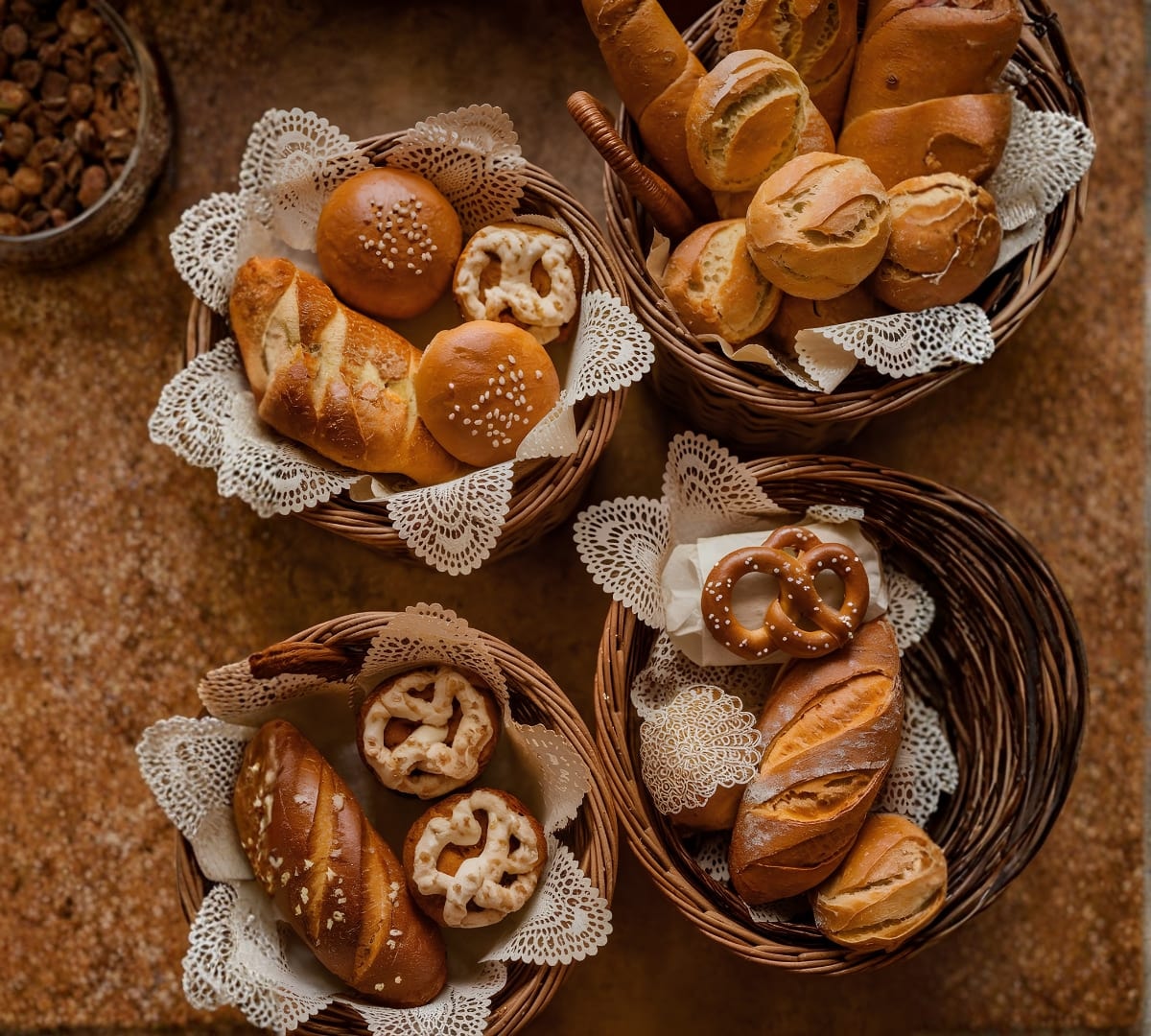 Sun Top Bakery fresh bread and pastry baskets for catering and special events